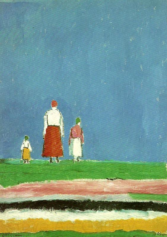 Kazimir Malevich three figures Spain oil painting art